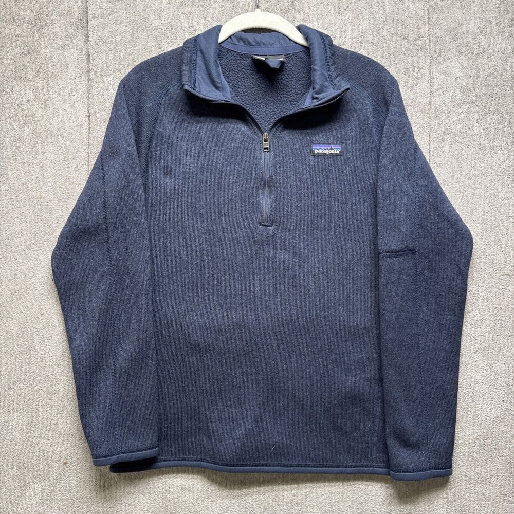 Patagonia Better Sweater Jacket Womens M Blue Nena Zip Outdoors Pockets Granola‎